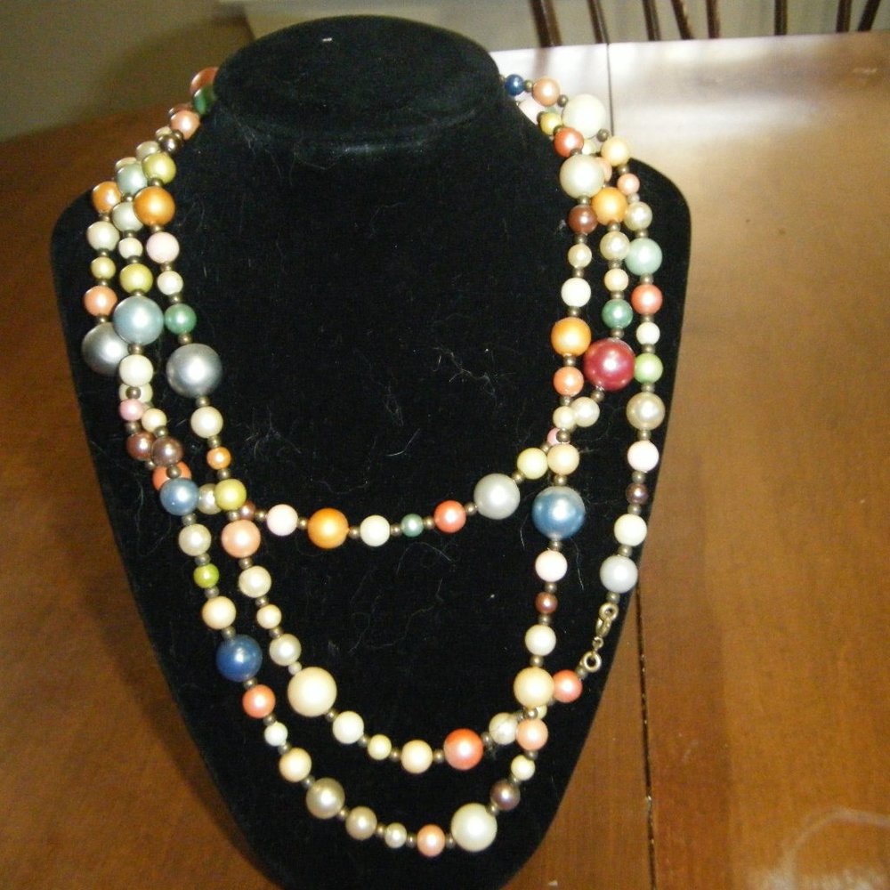 30" Wood Bead Necklace
